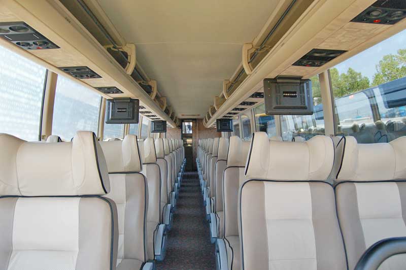 Wedding Charter Bus Interior